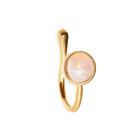 Vintage Copper Opal U-shaped False Nose Ring