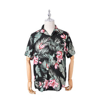 Men's Shirt Rayon Printed Cardigan Short Sleeve Beach Shirt