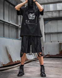 Men's Hip Hop Loose Five Straight Leg Shorts