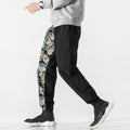 Japanese Vintage Patchwork Print Casual Pants