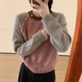 Womens Sweater With A Relaxed Designer-inspired Knit Top