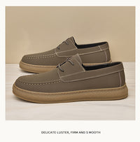 Men's Plus Size Breathable Vintage Skateboard Shoes All-match Fashion Cattlehide Leather Fashion Casual Shoes