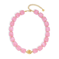 Bohemian-style Multicolor Resin Bead Necklace