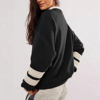 Bold, Color-blocked Letter-print Hoodie
