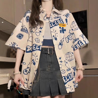 Student Loose Slim Fit Casual Shirt