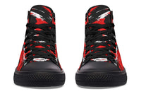 Printed Couple High Top Canvas Shoes