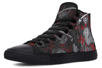 Fashion Printed Couple High Top Canvas Shoes
