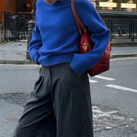 Fashion Simple Style Bottoming Woolen Women