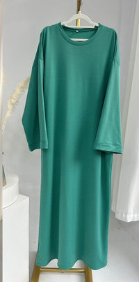 Dubai Middle East Turkey Dubai Solid Color Hoodie Dress