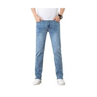 Loose Youth Straight Slim Fit Elastic Trend Men's Jeans