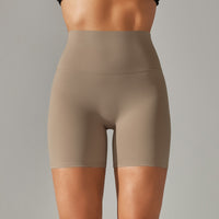 High Waist Peach Hip Tight Belly Trimming Sports Short Shorts