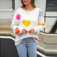 Round Neck Bottoming Shirt Mink Love Sweater