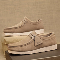 SpringSummer Matte Leather Snail Shoes Popular Online Soft Bottom Casual Leather Shoes Slip-on Gommino Men's Shoes
