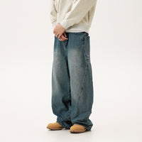 Denim Cotton Trousers Men's Loose