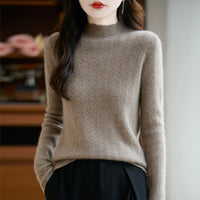 Women's Wool Mock Neck Sweater