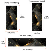 Car Sticker Sets External Accessories Hood Body Sticker Car Hood Decal Modified Body Stripes Decal Waterproof Anti-Scratch Trim