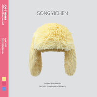 Long Haired Rabbit Ear Plush Hat Sweet Cute And Warm