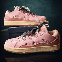 Dexun Young Couple's Bread Shoes Thick-soled Casual
