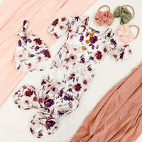 Newborn Button Printing Sleeping Bag  Hat Four Seasons
