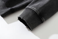 Flame Dice Printed Hood Sweater Men