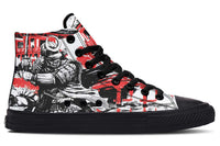 Printed Couple High-top Canvas Shoes
