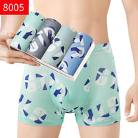 Men's Boxers Mid-waist Breathable Youth Boxer Underwear