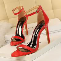 European And American Style Summer Fashion Simple Ankle-strap High Heels