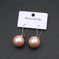 Large Pearl Silver Pearl Ear Clips For Women