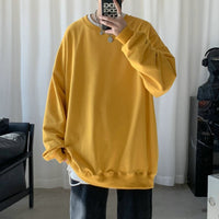 Men's Crew-neck Long-sleeve Undershirt Hoodie
