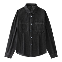Women's Long Sleeve Denim Shirt All-matching Shirt