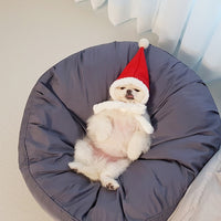 Pet Moisture-proof Dust Proof High Elastic Removable And Washable Large Round Bed