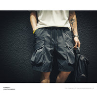 Summer Casual Overalls Pants Men's Loose Fashion Brand Weight-catcher Trendy Thin Pirate Shorts Breeches