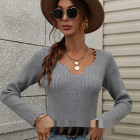 Loose Solid Color European And American Knitwear Women's Sweater