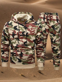 Outdoor Casual Sportswear Set Hoodie And Sweatpants Set