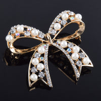 Hot Selling Graceful Bow Pearl Brooch Women's Fashion All-match