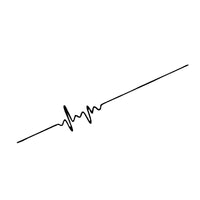 Car ECG Creative Heartbeat Motorcycle Body Bumper Decorative Stickers