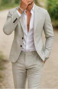 Two-piece Digital Printing Suit With Two Buttons Suit