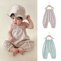 Baby Girl Flower Strap Floral Romper