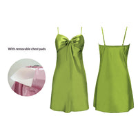 Strap Nightgown With Chest Pads Womens Loungewear