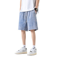 Fashionable Loose All-match Trendy Straight Retro Cropped Men's Pants