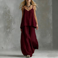 Solid-color Sleeveless Elegant Womens Suit