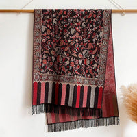 Autumn And Winter Ethnic Style Plant Flower Core-spun Yarn Tassle Fashion