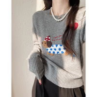 Idle Style Simple Temperament Small Flower Dog Pullover Sweater