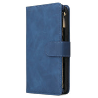 Vintage Frosted Nine-card Multi-function Zipper Pack Phone