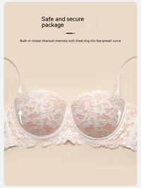 French Small Lace Chest Underwear Soft Steel Ring