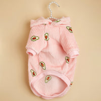 Cat And Dog Pet Avocado Print Hoodie