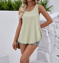 Export Crewneck Loose-fit Sleeveless T-shirt In Stock