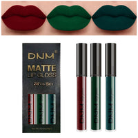 Matte Finish Velvet No Stain On Cup 3 PCs Suit Lip Gloss Liquid Lipstick