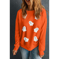 Pullover Long Sleeve Women Fashion Printed Loose Sweatshirt Women