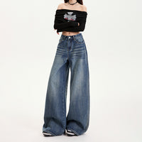 Women's Denim Loose Wide-leg Pants
